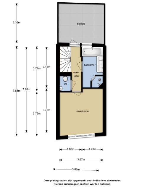 Derde Egelantiersdwarsstraat 6, Amsterdam, Noord-Holland Nederland, 2 Slaapkamers Slaapkamers, ,1 BadkamerBadkamers,House,Huur,Derde Egelantiersdwarsstraat,1127