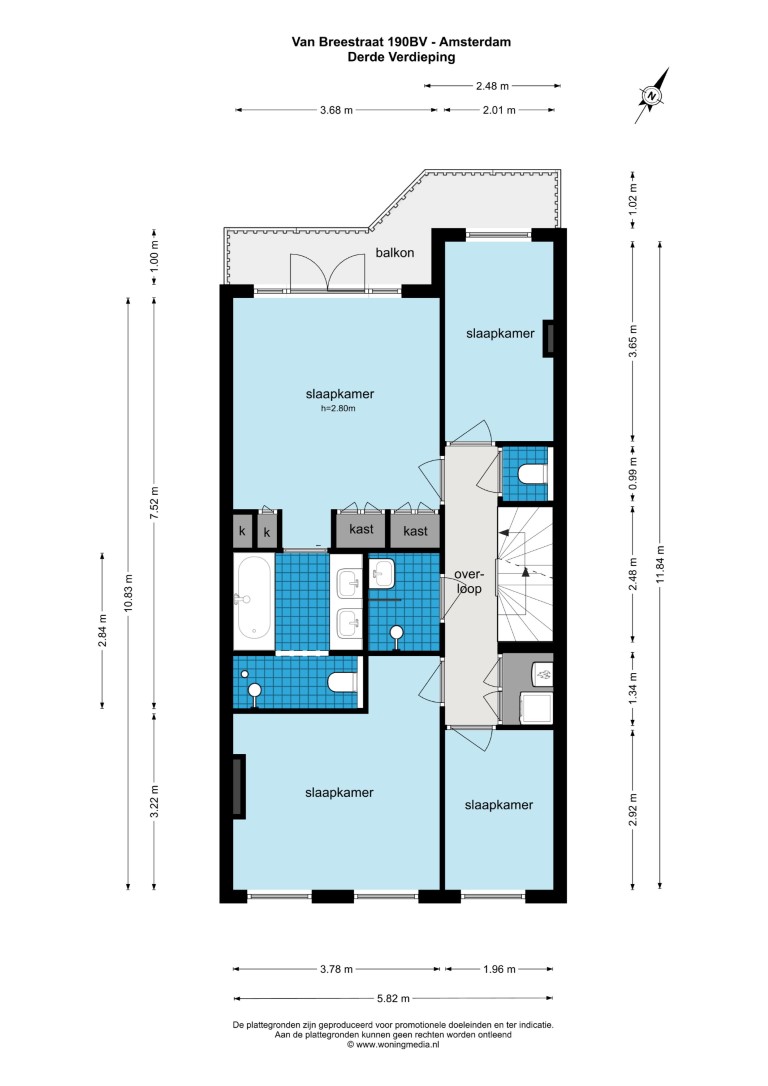 Van Breestraat 190 boven, Amsterdam, Noord-Holland Nederland, 4 Bedrooms Bedrooms, ,2 BathroomsBathrooms,Apartment,For Rent,Van Breestraat ,2,1203