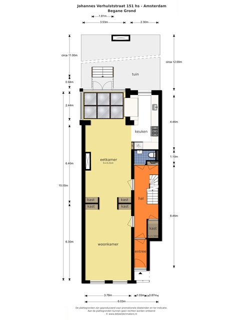 Johannes Verhulststraat 151 huis, Amsterdam, Noord-Holland Nederland, 5 Slaapkamers Slaapkamers, ,3 BadkamersBadkamers,Appartement,Huur,Johannes Verhulststraat ,1269