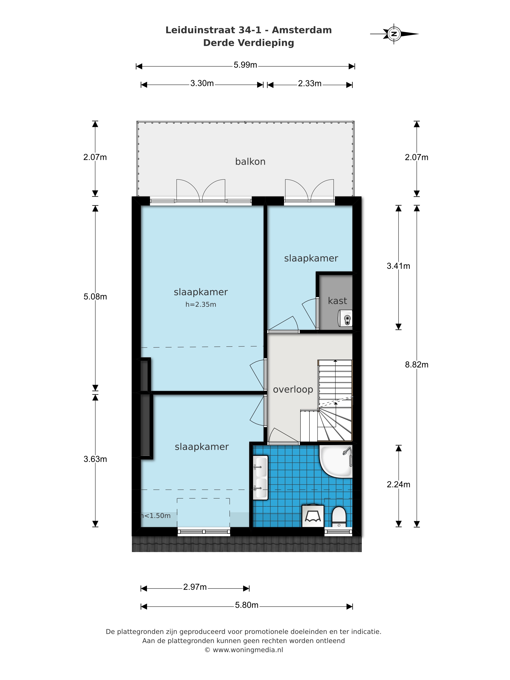 Leiduinstraat 34-II 1058SK, Amsterdam, Noord-Holland Netherlands, 3 Bedrooms Bedrooms, ,1 BathroomBathrooms,Apartment,For Rent,Leiduinstraat 34-II,2,1277