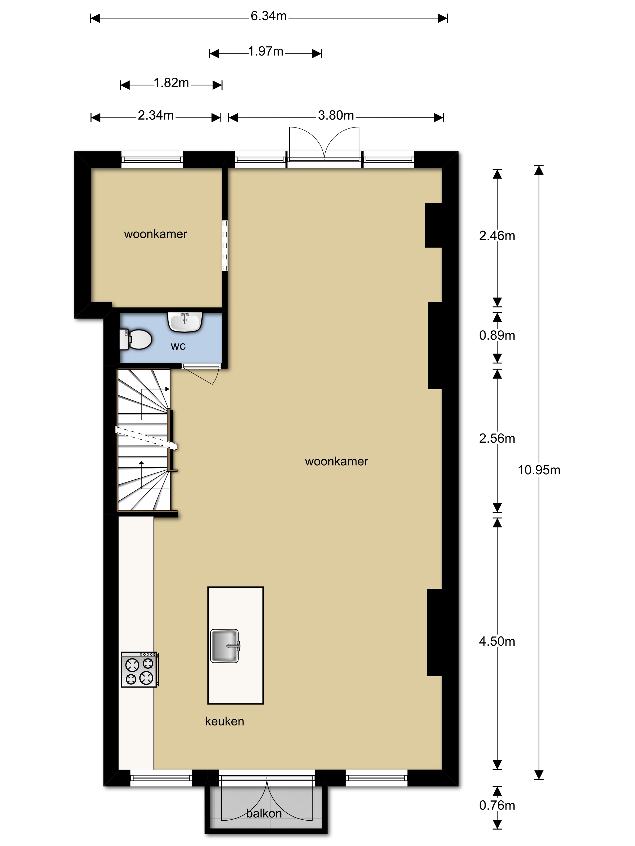 Valeriusstraat 212-II, Amsterdam, Noord-Holland Nederland, 5 Slaapkamers Slaapkamers, ,2 BadkamersBadkamers,Appartement,Huur,Valeriusstraat,2,1278