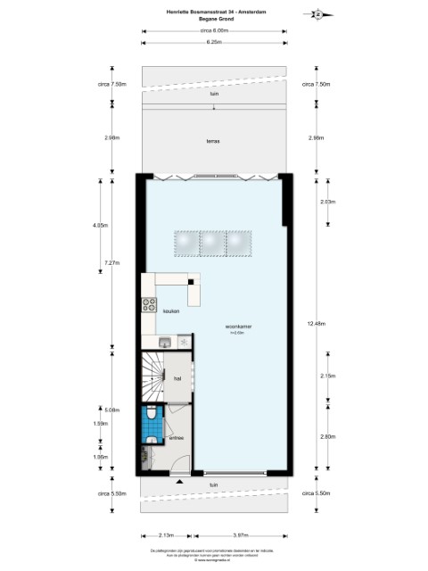 Henriette Bosmansstraat 34, Amsterdam, Noord-Holland Nederland, 5 Slaapkamers Slaapkamers, ,2 BadkamersBadkamers,Appartement,Huur,1286