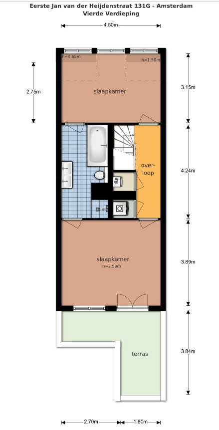 Eerste Jan van der Heijdenstraat 131 G, Amsterdam, Noord-Holland Nederland, 2 Bedrooms Bedrooms, ,1 BathroomBathrooms,Apartment,For Rent,Eerste Jan van der Heijdenstraat,4,1306