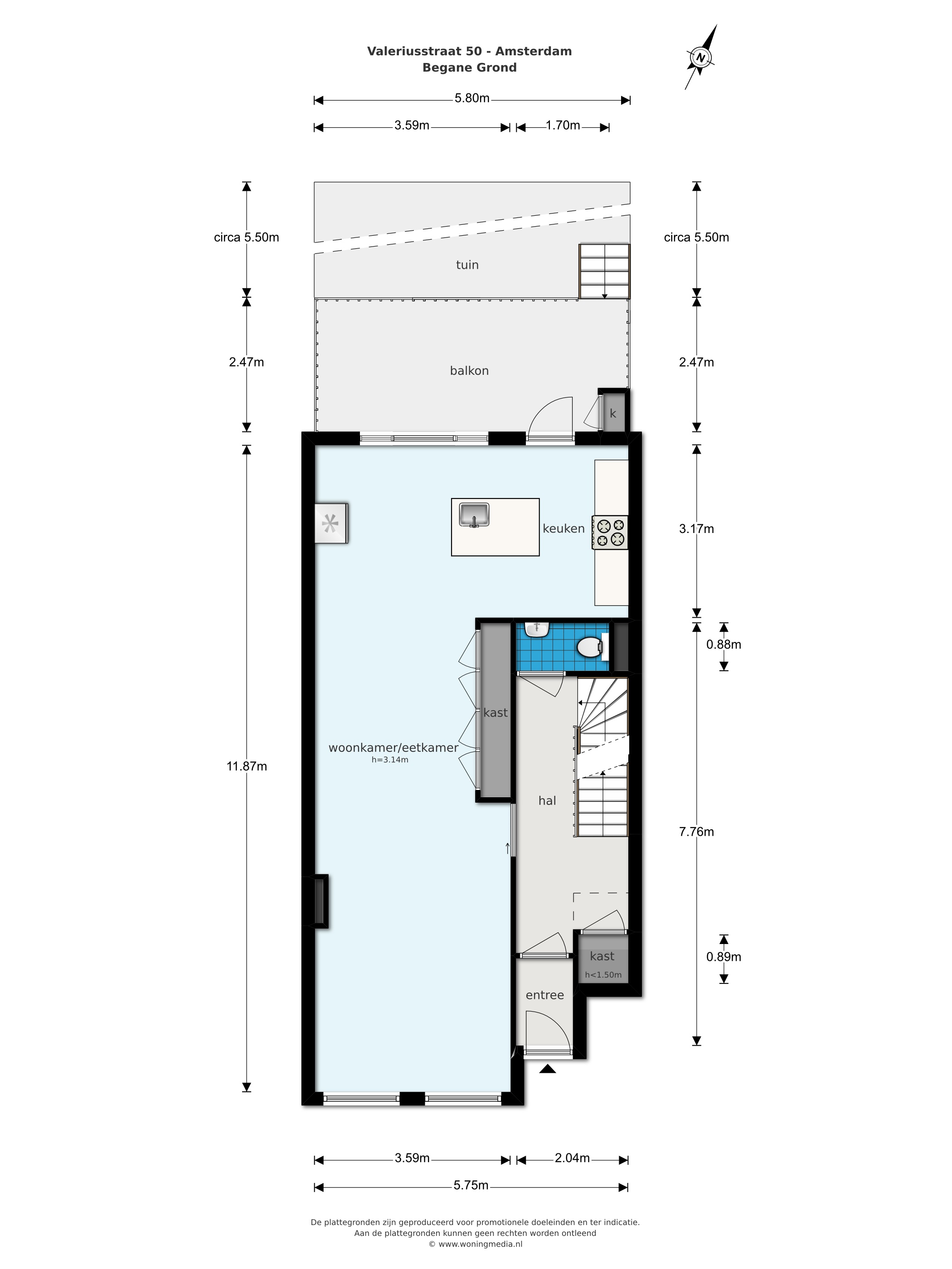 Valeriusstraat 50 hs 1071 MK, Amsterdam, Noord-Holland Nederland, 4 Slaapkamers Slaapkamers, ,2 BadkamersBadkamers,Appartement,Huur,Valeriusstraat,1,1327