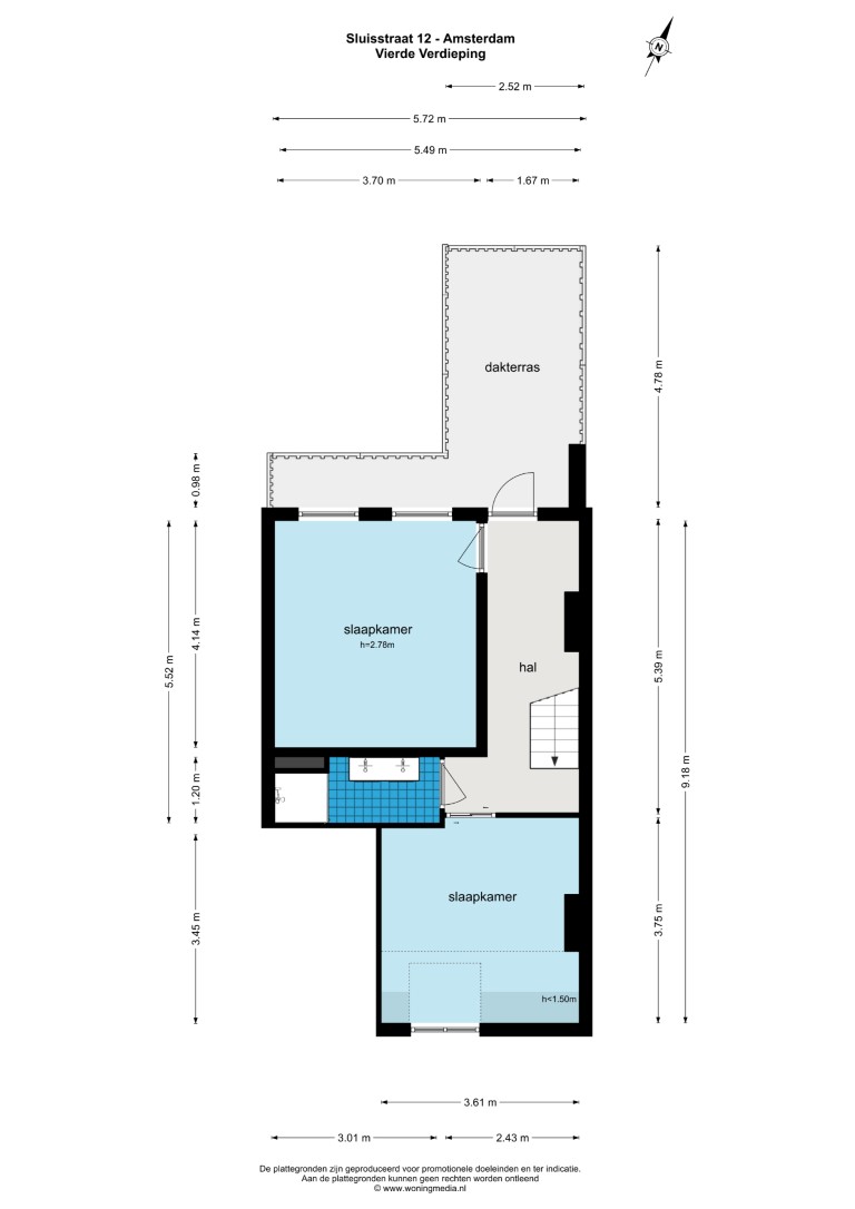 Sluisstraat 12 III, Amsterdam, Noord-Holland Nederland, 3 Slaapkamers Slaapkamers, ,1 BadkamerBadkamers,Appartement,Huur,Sluisstraat 12 III,3,1401