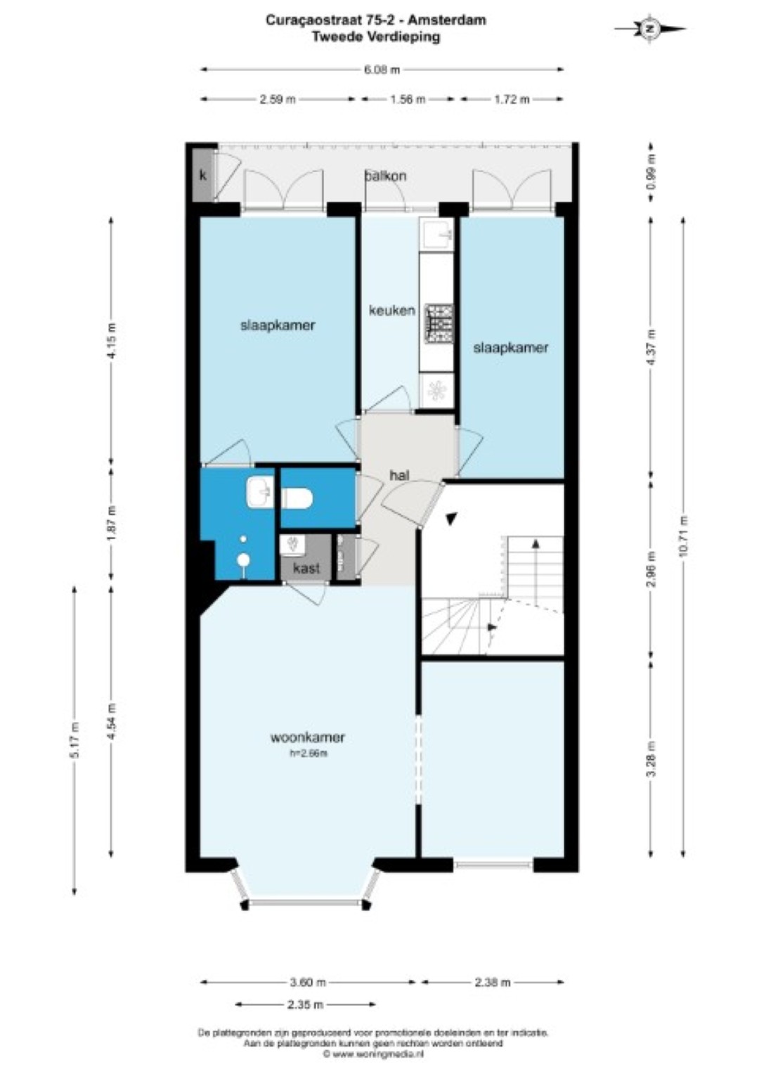 Curacaostraat 75 II 1058 BP, Amsterdam, Noord-Holland Netherlands, 2 Bedrooms Bedrooms, 0 ,1 BathroomBathrooms,Apartment,For Rent,Curacaostraat ,2,1495