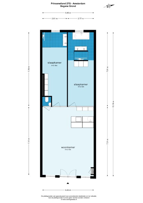 Prinseneiland 27 G 1013 LL, Amsterdam, Noord-Holland Nederland, 2 Slaapkamers Slaapkamers, ,2 BadkamersBadkamers,Appartement,Huur,Prinseneiland,1511