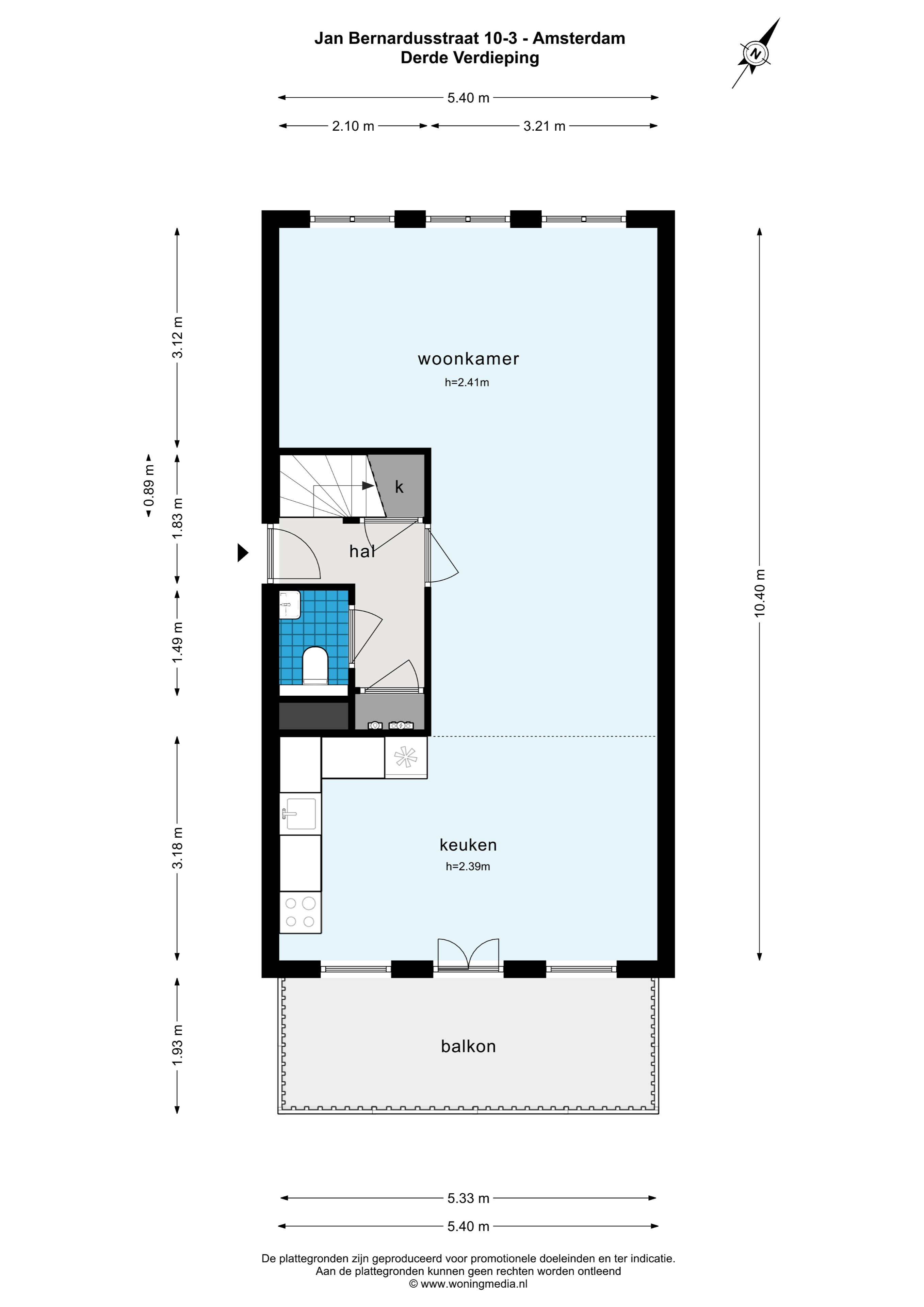 Jan Bernardusstraat 10 III 1091 TT, Amsterdam, Noord-Holland Netherlands, 2 Bedrooms Bedrooms, ,1 BathroomBathrooms,Apartment,For Rent,Jan Bernardusstraat,3,1516