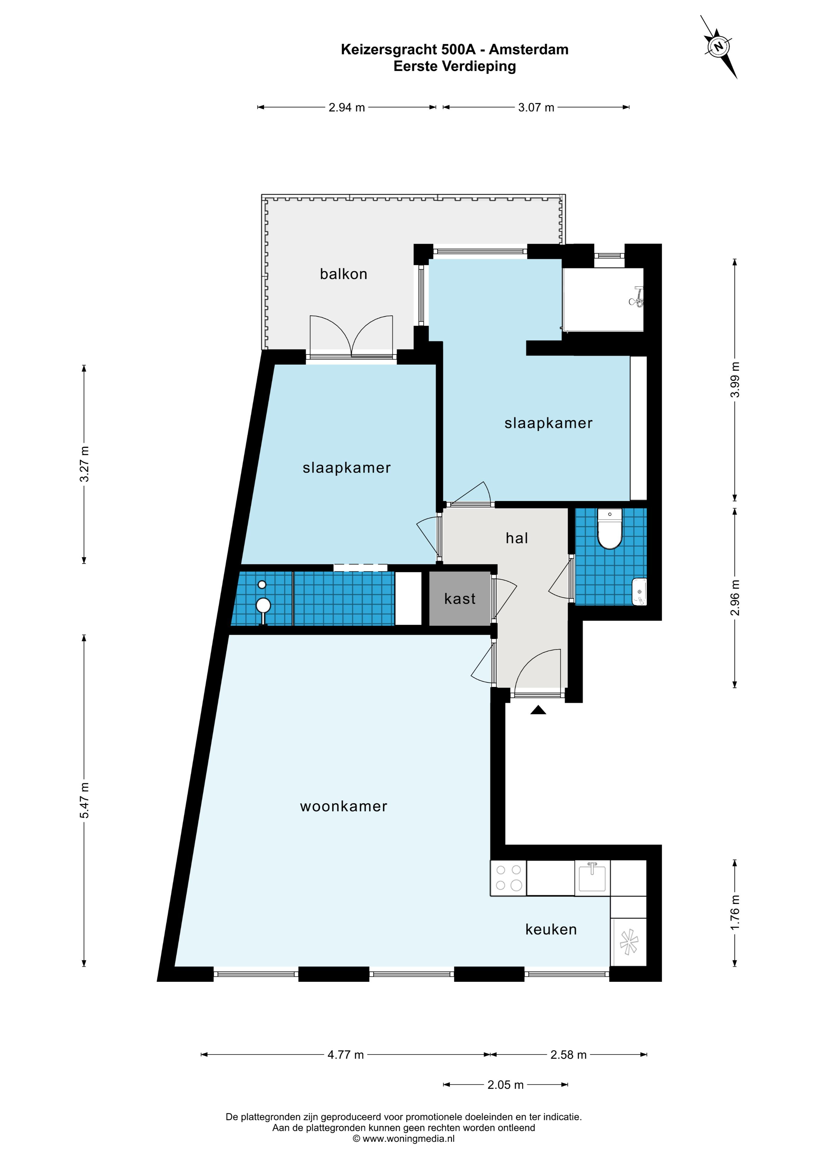 Keizersgracht 500 A, Amsterdam, Noord-Holland Nederland, 2 Bedrooms Bedrooms, ,1 BathroomBathrooms,Apartment,For Rent,Keizersgracht,2,1517