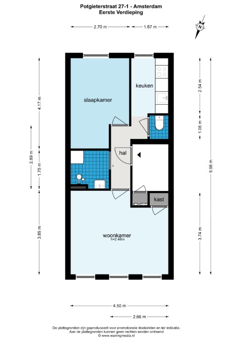 Potgieterstraat 27-I 1053 XR, Amsterdam, Noord-Holland Nederland, 1 Slaapkamer Slaapkamers, ,1 BadkamerBadkamers,Appartement,Huur,Potgieterstraat,1,1597