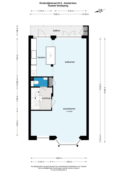 Kinderdijkstraat 63 II 1079 GD, Amsterdam, Noord-Holland Nederland, 4 Slaapkamers Slaapkamers, ,1 BadkamerBadkamers,Appartement,Huur,Kinderdijkstraat,1633