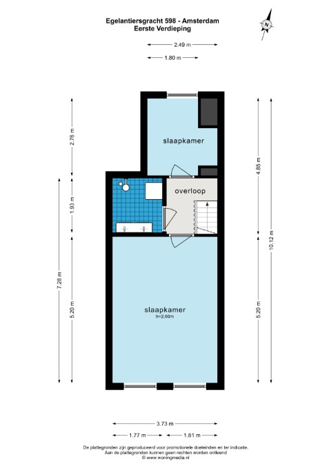 Egelantiersgracht 598 1015 RS, Amsterdam, Noord-Holland Nederland, 2 Bedrooms Bedrooms, ,1 BathroomBathrooms,Apartment,For Rent,Egelantiersgracht,1645