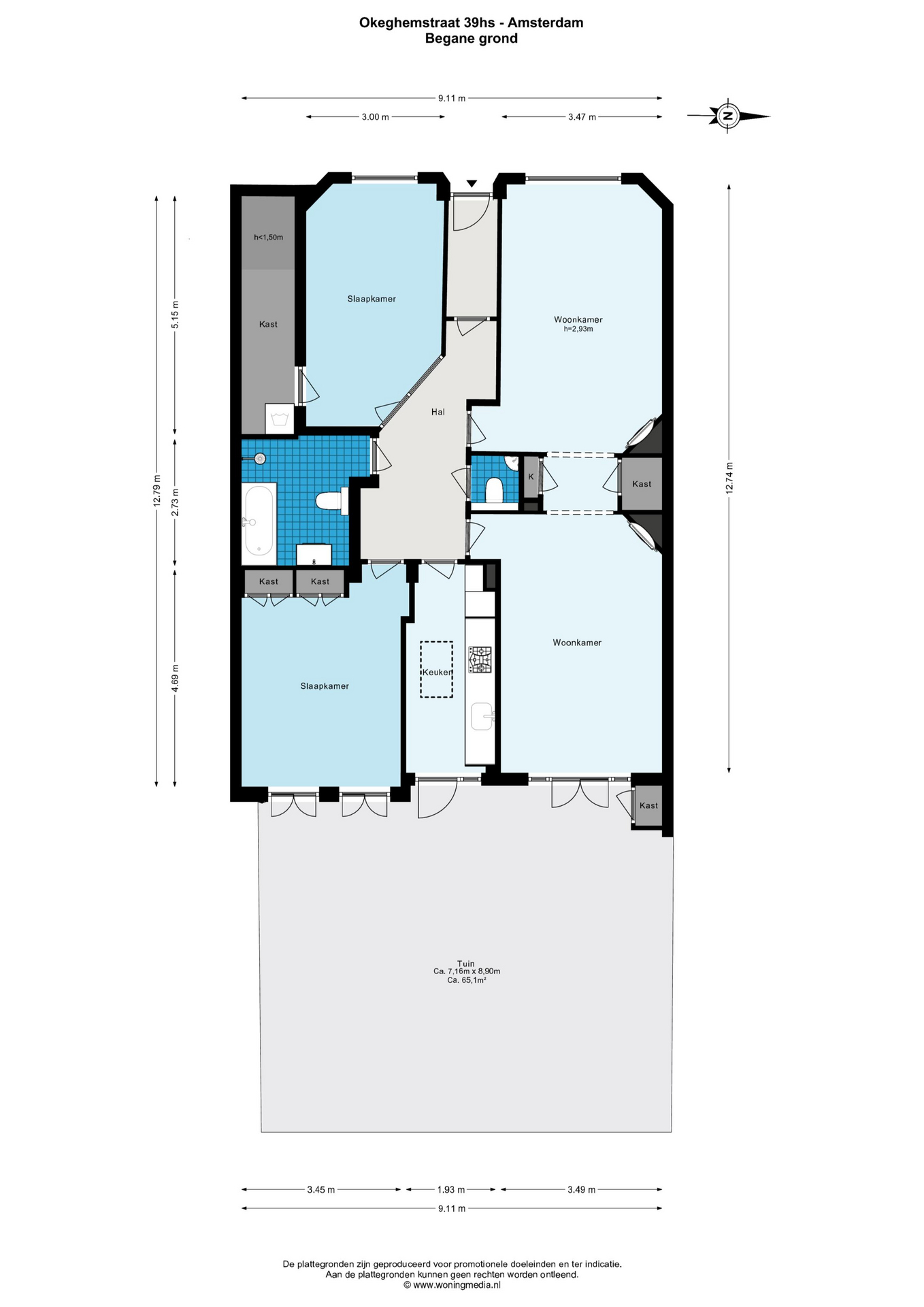 Okeghemstraat 39 1075PL, Amsterdam, Noord-Holland Nederland, 2 Bedrooms Bedrooms, ,1 BathroomBathrooms,Apartment,For Rent,Okeghemstraat 39,1657