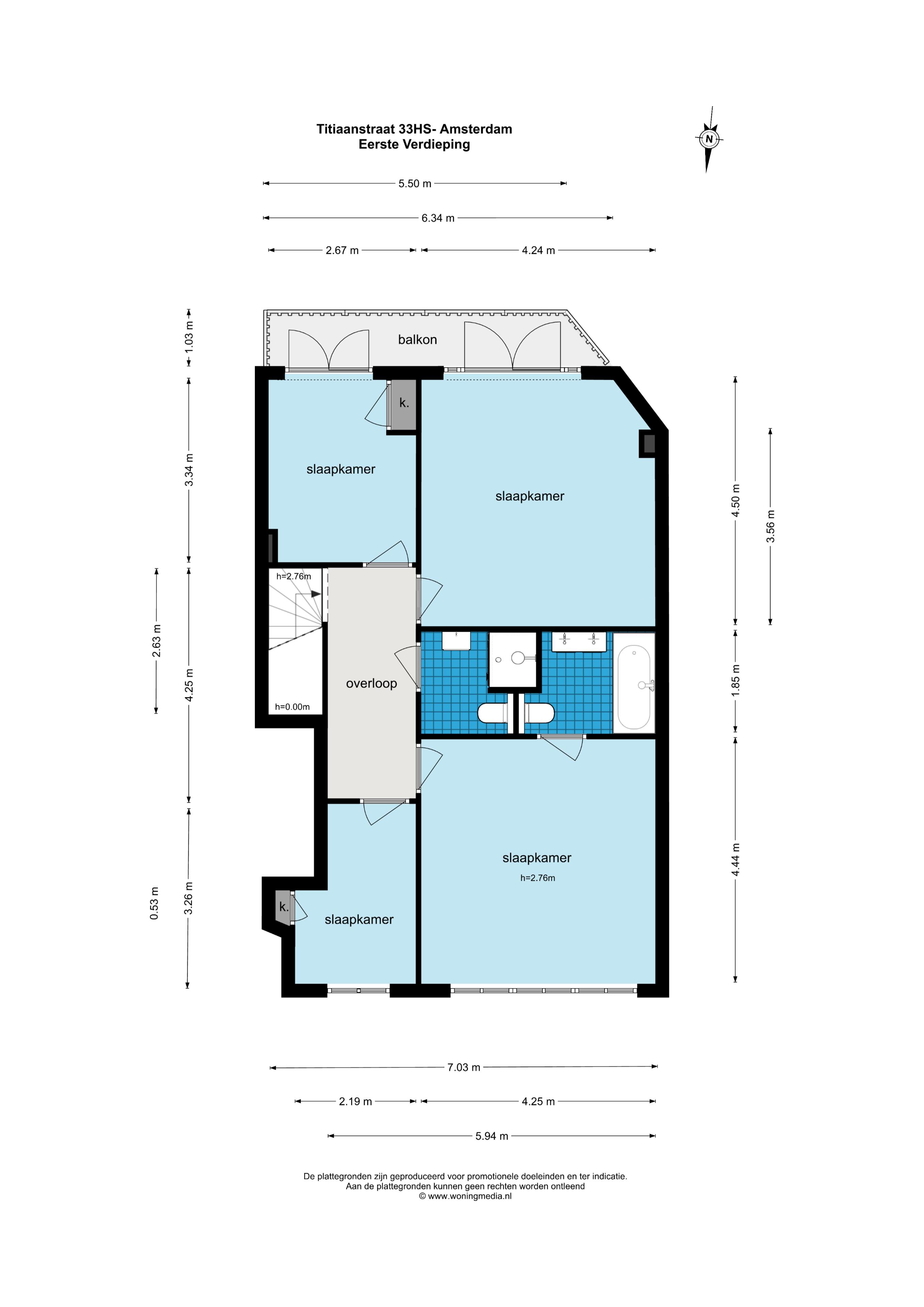 Titiaanstraat 33 1077 RG, Amsterdam, Noord-Holland Netherlands, 4 Bedrooms Bedrooms, ,2 BathroomsBathrooms,Apartment,For Rent,Titiaanstraat,1660