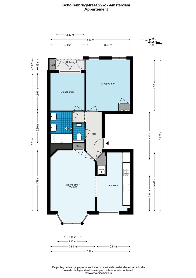 Schollenbrugstraat 22, Amsterdam, Noord-Holland Netherlands, 2 Bedrooms Bedrooms, ,1 BathroomBathrooms,Apartment,For Rent,Schollenbrugstraat,2,1672