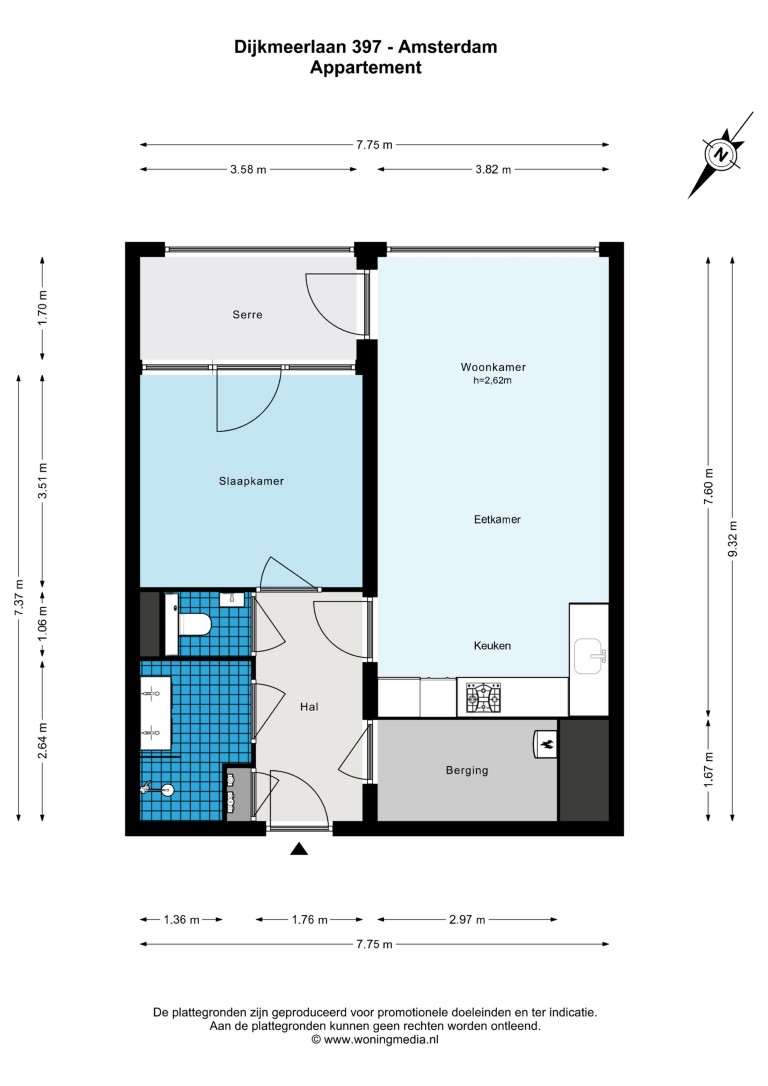 Dijkmeerlaan 397, Amsterdam, Noord-Holland Nederland, 1 Bedroom Bedrooms, ,1 BathroomBathrooms,Apartment,For Rent,Dijkmeerlaan ,5,1725