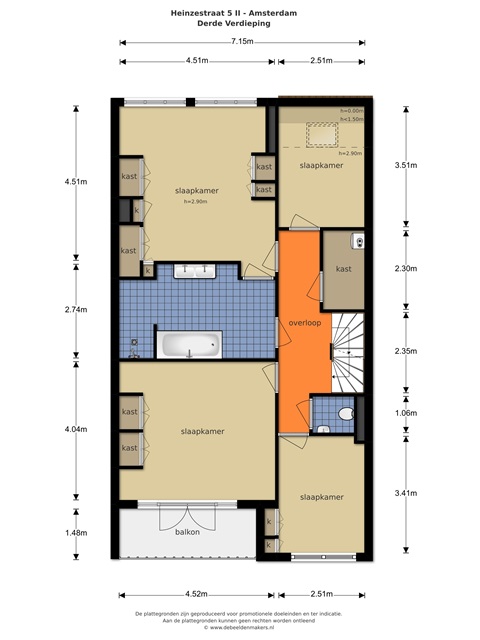 Heinzestraat 5 II 1071 SK, Amsterdam, Noord-Holland Nederland, 7 Slaapkamers Slaapkamers, 0 ,2 BadkamersBadkamers,Appartement,Huur,Heinzestraat,2,1733